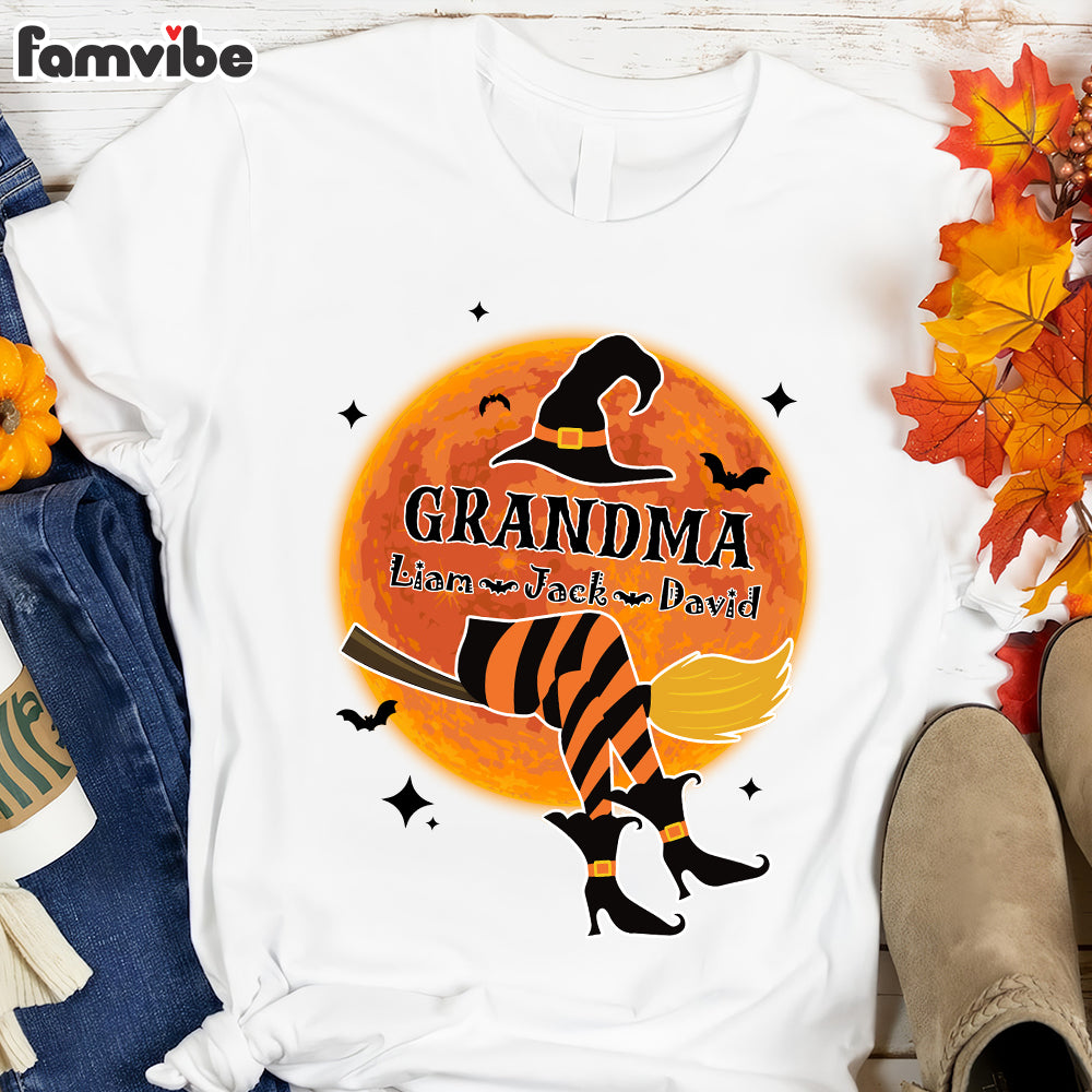 Personalized Gift For Grandma Witch Halloween Shirt Hoodie Sweatshirt 28873 Primary Mockup