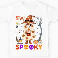 Personalized Halloween Gift For Grandson Stay Spooky Kid T Shirt 28875 thumb 1