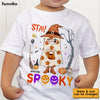 Personalized Halloween Gift For Grandson Stay Spooky Kid T Shirt 28875 1