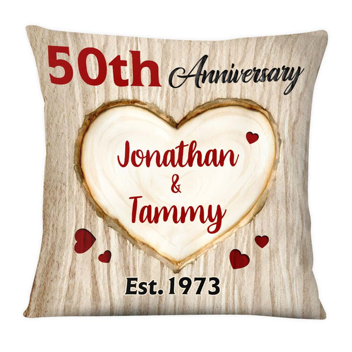 Personalized Wedding Anniversary Gift For Couple Pillow 28877 1