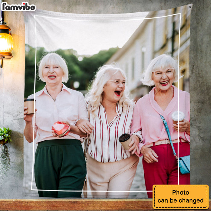 Personalized Gift For Friend Upload Photo Gallery Blanket 28878 1