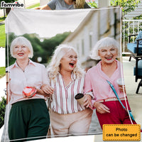 Personalized Gift For Friend Upload Photo Gallery Blanket 28878 thumb 1