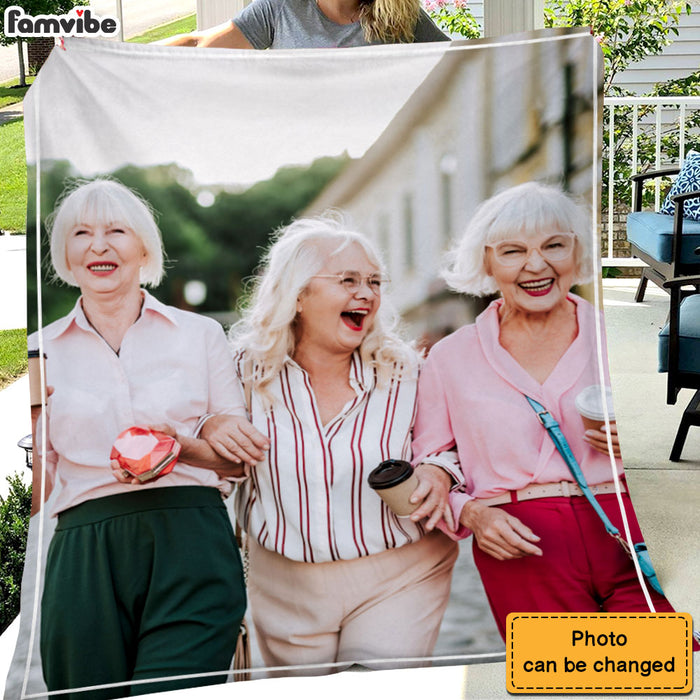 Personalized Gift For Friend Upload Photo Gallery Blanket 28878 1