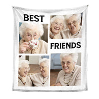 Personalized Gift For Friend Upload Photo Gallery Blanket 28881 thumb 1