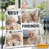 Personalized Gift For Friend Upload Photo Gallery Blanket 28881 thumb 1