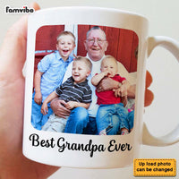 Personalized Gift For Grandpa Rounded Edges Upload Photo Gallery Mug 28882 thumb 1