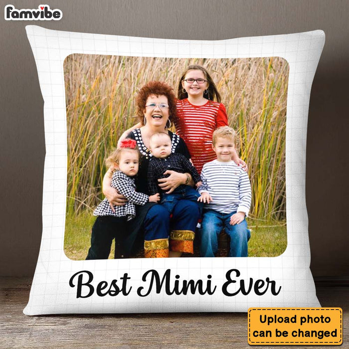 Personalized Gift For Grandma Rounded Edges Upload Photo Gallery Pillow 28884 1
