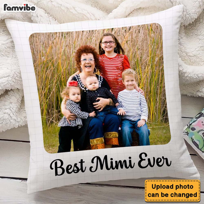 Personalized Gift For Grandma Rounded Edges Upload Photo Gallery Pillow 28884 1