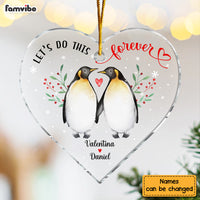 Personalized Let's Do This Forever Couple Heart Ornament 28886 thumb 1