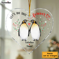 Personalized Let's Do This Forever Couple Heart Ornament 28886 thumb 1