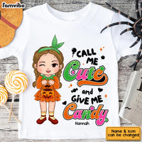 Personalized Halloween Gift For Granddaughter Call Me Cute Kid T Shirt 28887 thumb 1