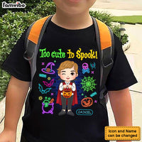 Personalized Gift For Grandson Too Cute To Spook Halloween Kid T Shirt 28889 thumb 1
