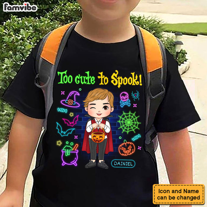 Personalized Gift For Grandson Too Cute To Spook Halloween Kid T Shirt 28889 1