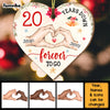 Personalized Forever To Go Couple 20th Anniversary Heart Ornament 28890 1