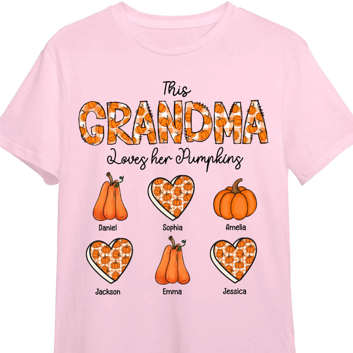 Personalized Gift For Grandma Loves Her Pumpkins Shirt - Hoodie - Sweatshirt 28891 1