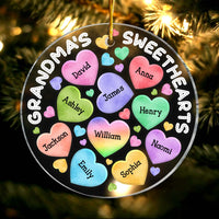 Personalized Grandma's Sweetheart Circle Ornament 28892 thumb 1
