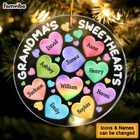 Personalized Grandma's Sweetheart Circle Ornament 28892 thumb 1