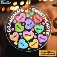 Personalized Grandma's Sweetheart Circle Ornament 28892 thumb 1