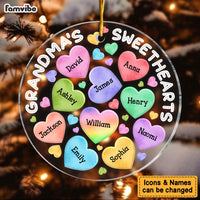 Personalized Grandma's Sweetheart Circle Ornament 28892 thumb 1