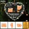 Personalized Grandparents Are Always Close at Heart Long Distance Heart Ornament 28893 1