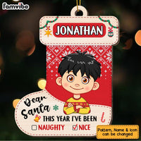 Personalized Gift For Grandson I've Been Nice Ornament 28896 thumb 1
