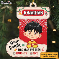 Personalized Gift For Grandson I've Been Nice Ornament 28896 thumb 1