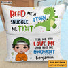 Personalized Gift For Grandson Dinosaur Tell Me A Story Pocket Pillow With Stuffing 28901 1