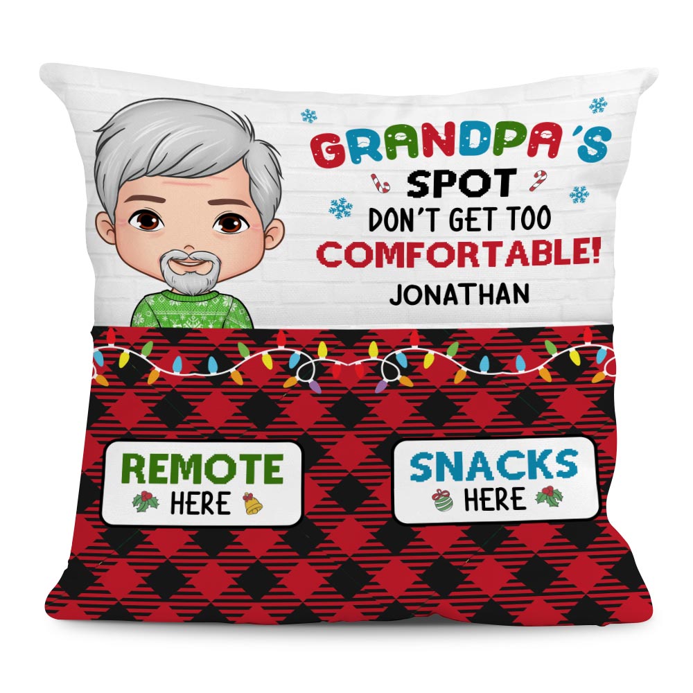 Personalized Gift For Grandpa Comfortable Spot Pocket Pillow 28903 Primary Mockup