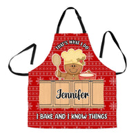 Personalized Gift For Grandma Baking That's What I Do Apron With Pocket 28905 thumb 1