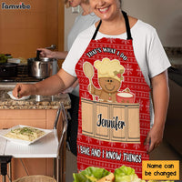 Personalized Gift For Grandma Baking That's What I Do Apron With Pocket 28905 thumb 1