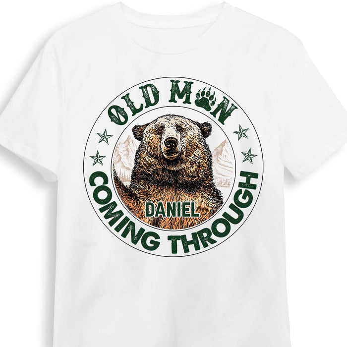 Personalized Gift For Grandpa Old Man Coming Through Bear Shirt - Hoodie - Sweatshirt 28908 1