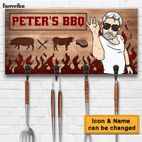 Personalized Gift For Grill Dad Grandpa Key Holder 28909 thumb 1