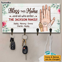 Personalized Gift For Family Blessed This Home Key Holder 28911 thumb 1