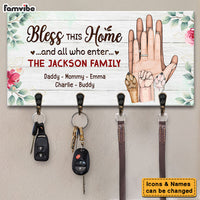 Personalized Gift For Family Blessed This Home Key Holder 28911 thumb 1