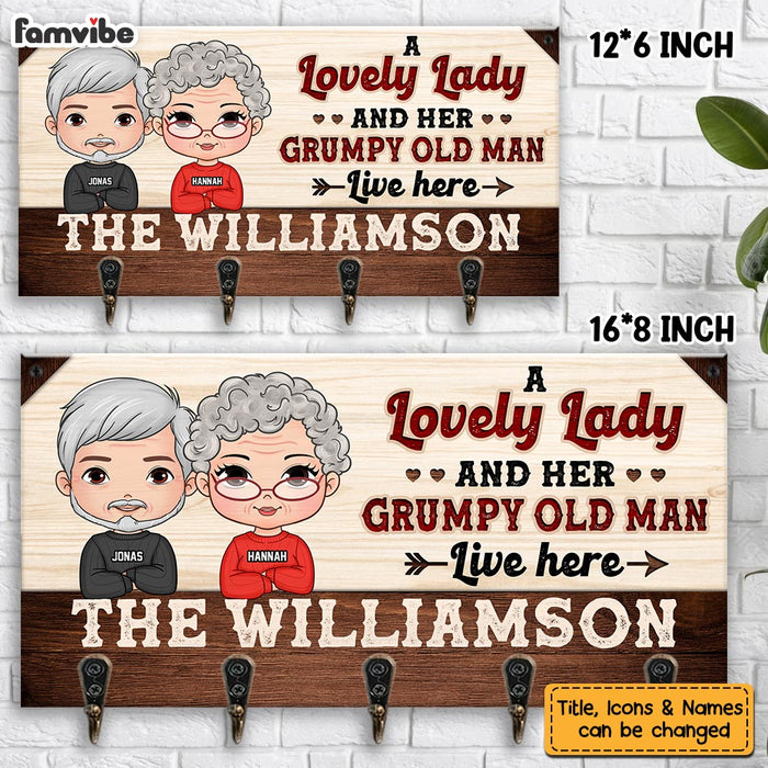 Personalized Grandpa Grandma Custom Grandparents Family Name Key Holder 28912 1