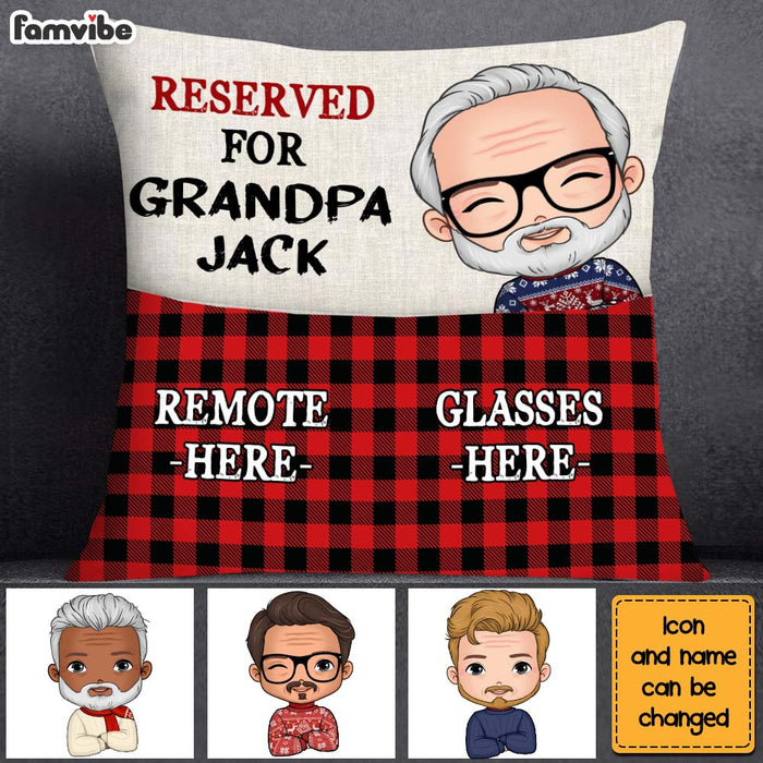 Personalized Grandpa's Spot Pocket Pillow With Stuffing 28917 1