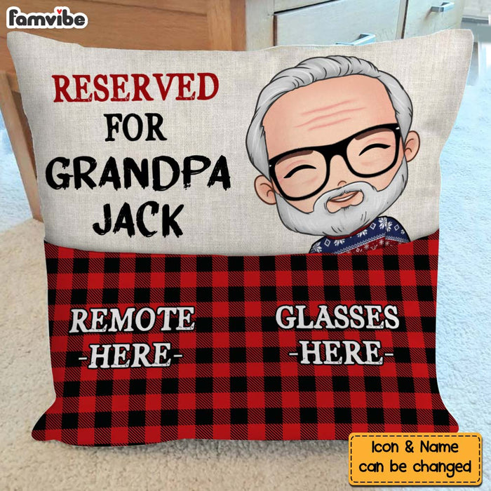 Personalized Grandpa's Spot Pocket Pillow With Stuffing 28917 1