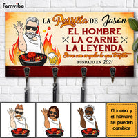 Personalized Gift For Grandpa Spanish Grilling Key Holder 28920 thumb 1