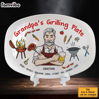 Personalized Gift For Grandpa Grilling Plate 28921 thumb 1