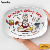 Personalized Gift For Grandpa Grilling Plate 28921 thumb 1