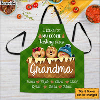 Personalized Christmas Gift For Grandma Cookie Tasting Crew Apron With Pocket 28925 thumb 1