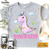 Personalized Gift For Granddaughter Dinosaur Kid T Shirt 28927 1