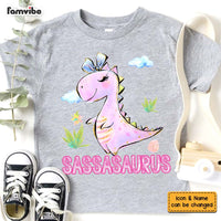 Personalized Gift For Granddaughter Dinosaur Kid T Shirt 28927 thumb 1