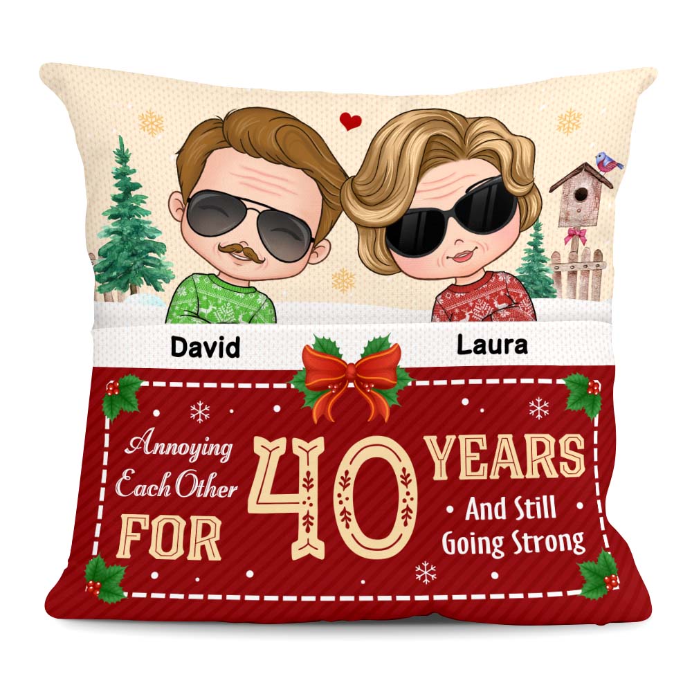 Personalized Gift For Senior Couple 40 Years And Still Going Pocket Pillow 28931 Primary Mockup