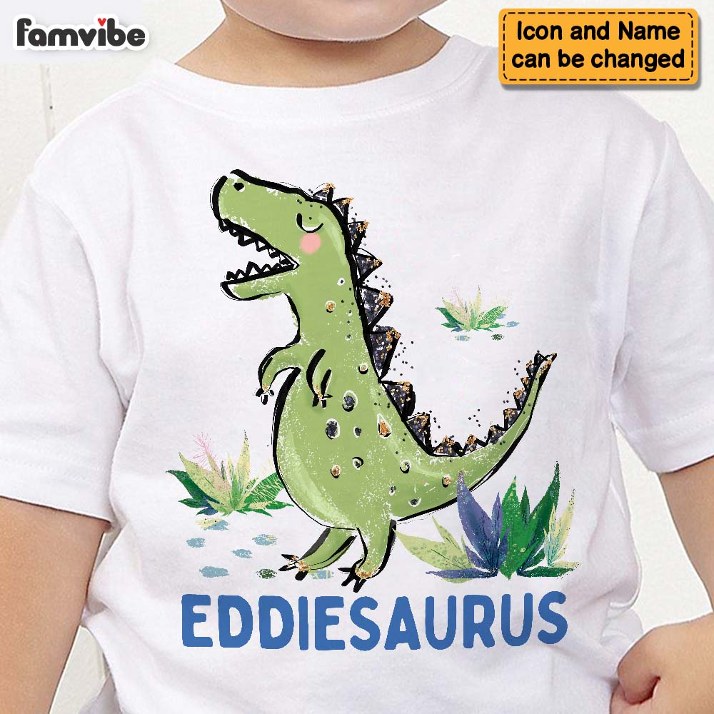 Personalized Gift For Grandson Dinosaur Kid T Shirt 28933 Mockup 2