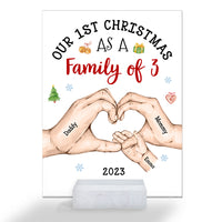 Personalized Baby's First Christmas As A Family Acrylic Plaque 28934 thumb 1