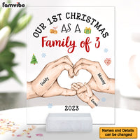 Personalized Baby's First Christmas As A Family Acrylic Plaque 28934 thumb 1