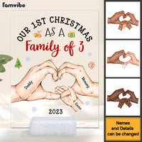 Personalized Baby's First Christmas As A Family Acrylic Plaque 28934 thumb 1