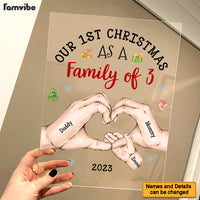 Personalized Baby's First Christmas As A Family Acrylic Plaque 28934 thumb 1