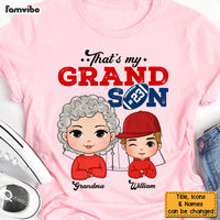 Personalized Gift For Grandma That's My Grandson Football Shirt - Hoodie - Sweatshirt 28935 thumb 1
